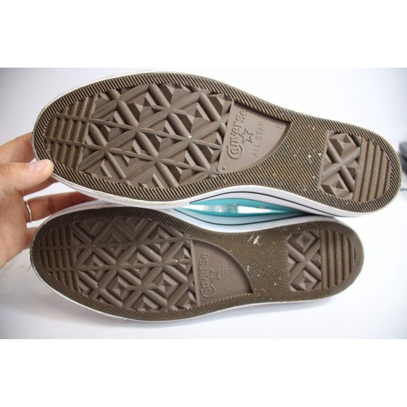 Converse Chuck Taylor All Star Platform High Top Teal Canvas Women's Shoes - Picture 3 of 4